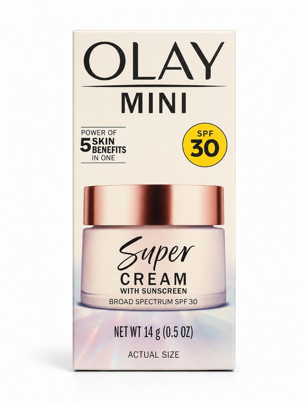 OLAY Mini Super Cream SPF 30 - Pink Jar with Rose Gold Lid